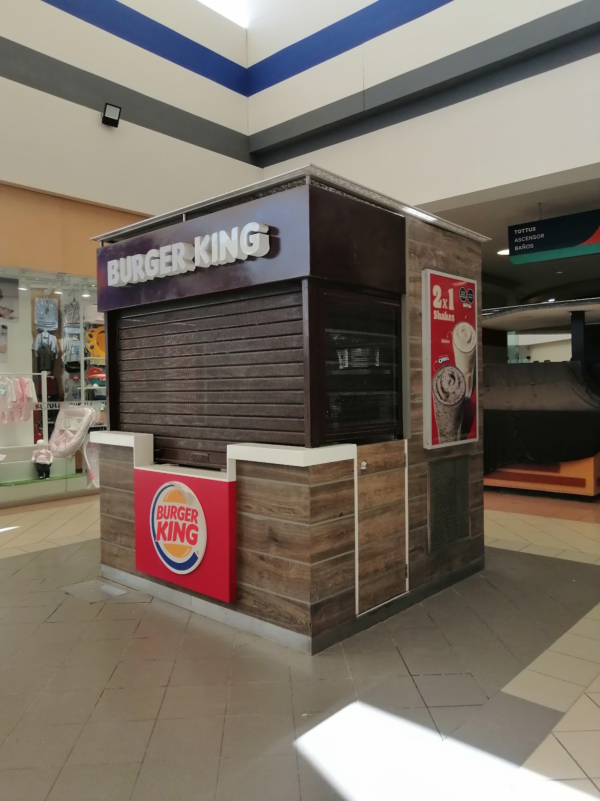 Módulo Burger King implementado en centro comercial